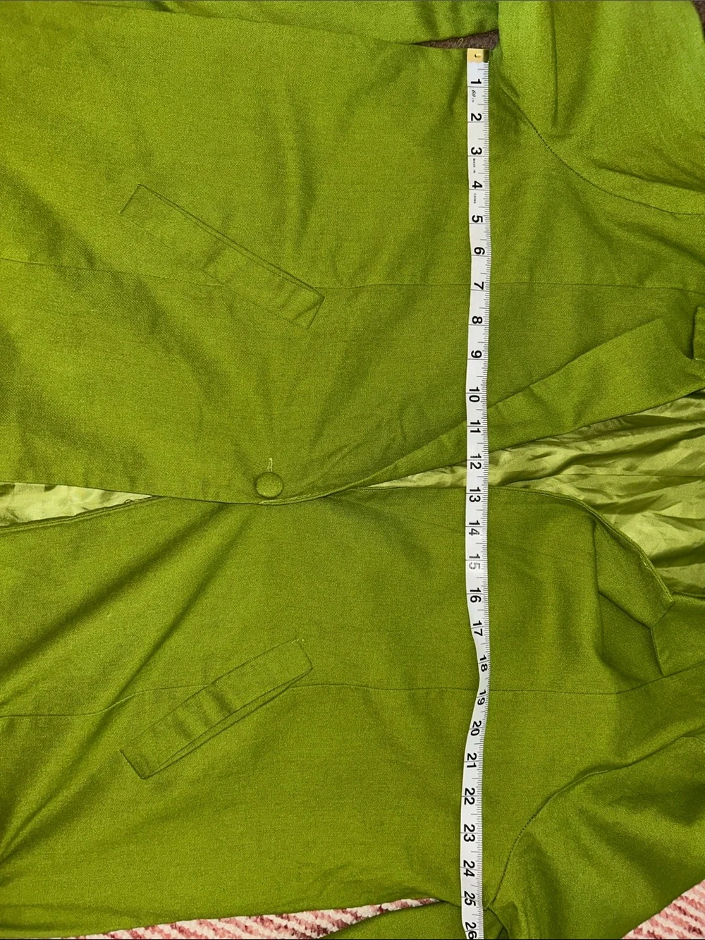 PrettyLittleThing Bright Green Single-Button Blazer